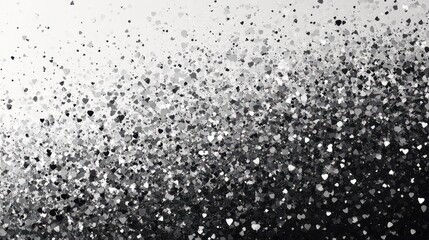 Poster - A gray grainy gradient background featuring black and white monochrome tones with an abstract noise texture.