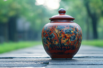 Wall Mural - Tea Canister