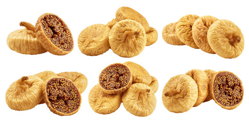 Wall Mural - fig dry, isolated on white background, full depth of field