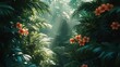 © OnuTH - Sunbeams Through Lush Tropical Foliage