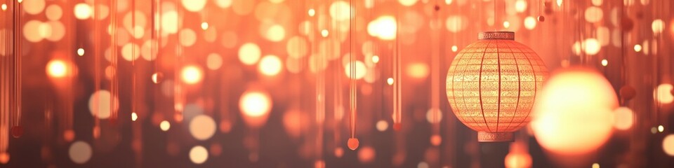 Wall Mural - enchanting lanterns: a captivating display of colorful lights for festivals and celebrations.