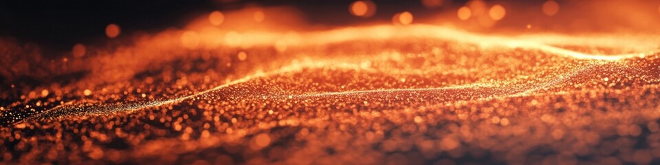 Wall Mural - abstract glowing particles in motion: beautiful swirling background of light and colorful bokeh effe