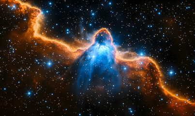 Wall Mural - an image of the sky with stars and nebulae
