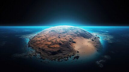 Wall Mural - Alien Planet Landscape, Cosmic View