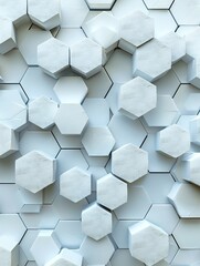 Wall Mural - abstract hexagon background