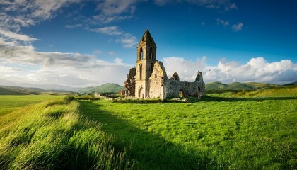 Wall Mural - church on the hill