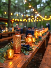 Wall Mural - candles in a church