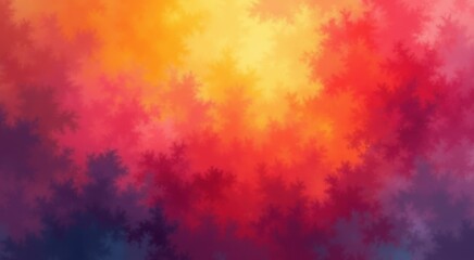 A close up of a colorful background with a tree in the middle