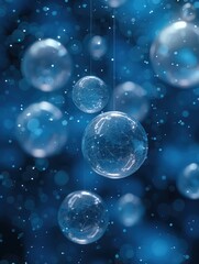 Wall Mural - background with bubbles