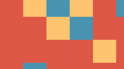 abstract squares in orange, yellow, and blue hues. a versatile design element for backgrounds, web d