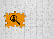 © Philip - We are hiring concept. White jigsaw puzzle with word and orange background