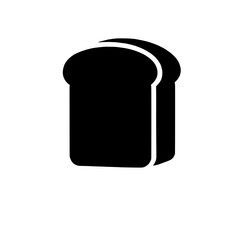 Simple Bread Icon: A minimalist silhouette of a loaf of bread, perfect for website design, mobile app interface, or food branding.  