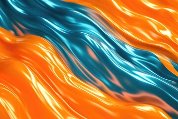 Wall Mural - a close-up view of a vibrant and textured liquid