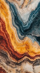 Wall Mural - a stunning abstract image featuring rich earth tones and flowing patterns. natural textures blend be