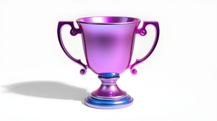 Wall Mural - trophy cup isolated on white background