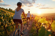 © ArtFocus Studio - Sunset Cycling Tour through Vineyards: A Serene Group Bike Ride through Picturesque Countryside