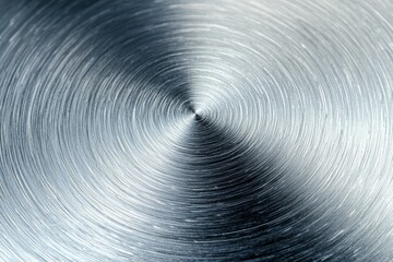 Wall Mural - silver circle with a spiral pattern