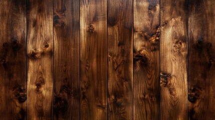 Rustic wooden planks background with rich texture and natural patterns in warm brown tones