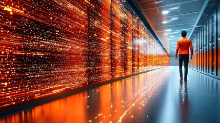 Data Stream Corridor: A Journey into the Digital Age