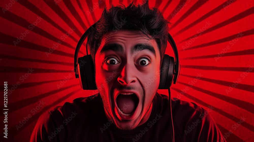 Vibrant YouTube thumbnail featuring a professional gamer with ...