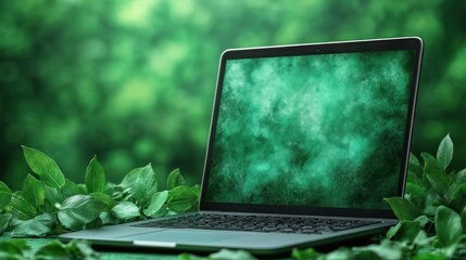 Laptop in Nature: Green Technology and Eco-Friendly Computing