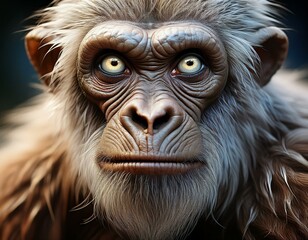 portrait of a fictional ape-like animal