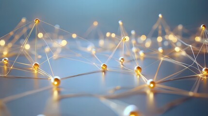 Abstract Network of Connections Forming a Digital Search Grid