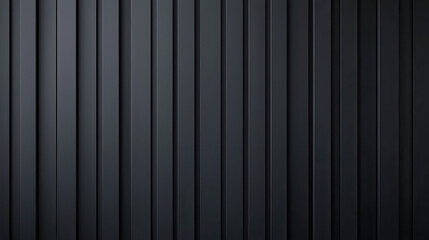 Poster - Dark black and grey striped background with vertical lines creating modern and sleek appearance, perfect for design projects or as backdrop