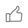 © avaicon - Like icon vector. Thumbs up sign and symbol. Hand like