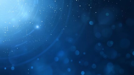 Wall Mural - deep blue cosmic dreamscape, a stunning abstract background with sparkling stars and mystical circle