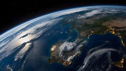 earth with space