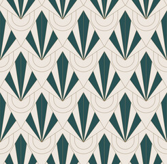 Wall Mural - art deco seamless pattern in vintage and retro style