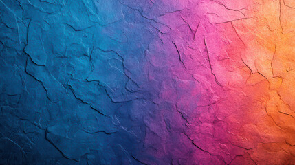 Poster - Vibrant pastel gradient background with textured surface, blending blue, pink, and orange hues, creating visually striking and artistic effect