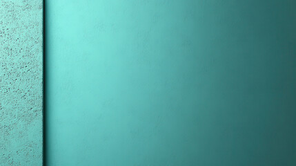 Fototapete - smooth, textured turquoise wall with subtle gradient effect, perfect for backgrounds or design projects. calming color adds serene touch to any space