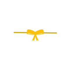 Wall Mural - gold bow ribbon