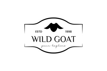 Wall Mural - goat logo design symbol vector template