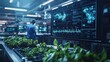 © scrollstudio - Lab scientist analyzing plant data on screen