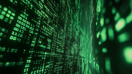 digital code stream, technology background, data flow, future, virtual reality, website banner