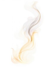 Canvas Print - White curl chinese smoke line backgrounds white background simplicity.