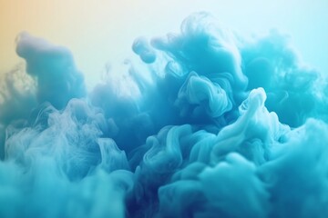 Aufkleber - Close-up of blue fluid textures displaying grungy liquid details, showcasing creativity and motion with ample space on the right for design elements