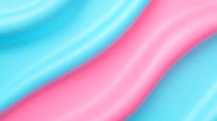 Wall Mural - soft waves of blue and pink fabric flowing gracefully for creative backgrounds and design inspiratio