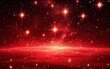 © Alfath - Red nebula with bright stars and clouds.