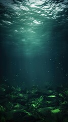 green wallpaper backgrounds underwater outdoors.