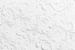 © Alfath - White textured background with embossed floral pattern.