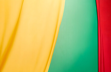 Wall Mural - colorful background in yellow, red and green for black history month
