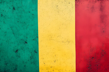 Wall Mural - colorful background in yellow, red and green for black history month