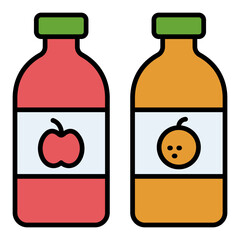 Poster - Juice bottles Icon