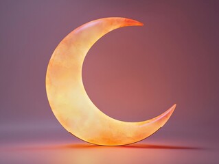 Wall Mural - Illuminated Crescent Moon