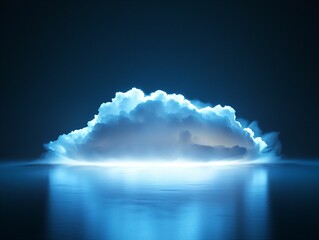 Wall Mural - Glowing Night Cloud