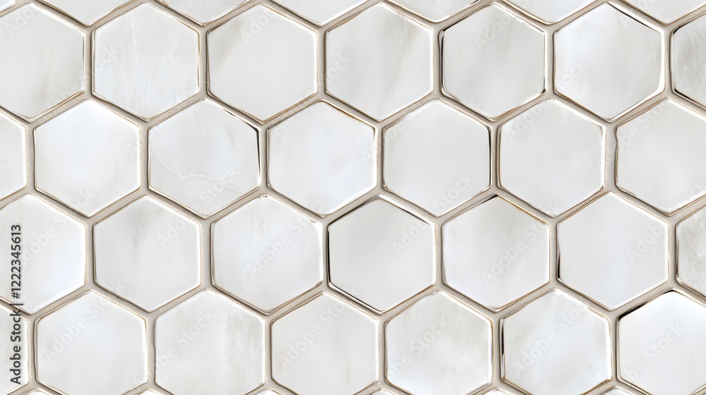 Elegant Hexagon Tile Texture Seamless Pattern Background Stock Photo ...